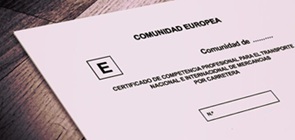 Certificaat van vakbekwaamheid voor transport Spanje voorbeeld